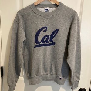 Russell Athletic Gray Sweatshirt with Blue Logo